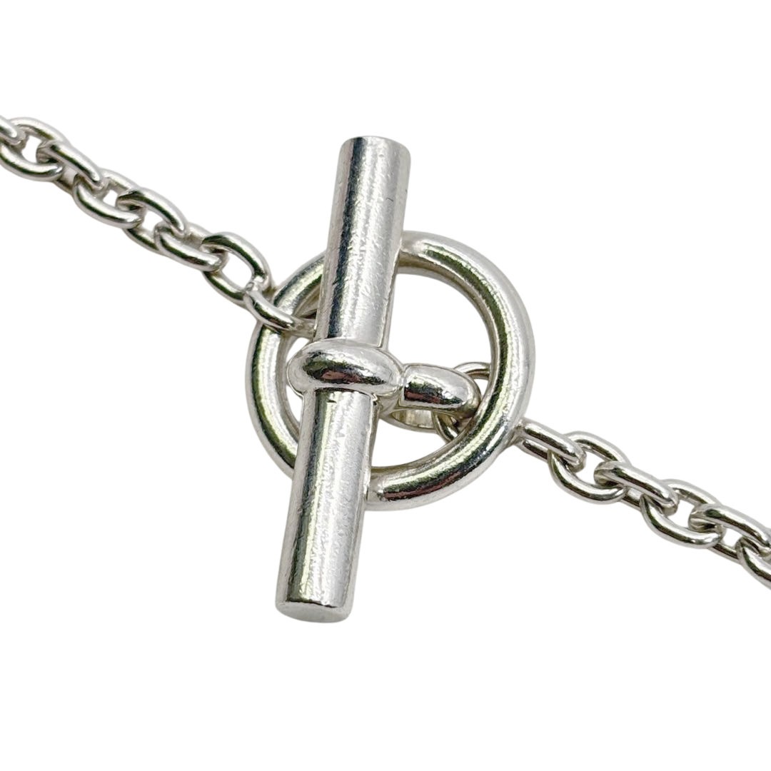 HERMES エルメス ロングネックレス ファランドール80 シェーヌダンクル Ag925 シルバー 70.2g