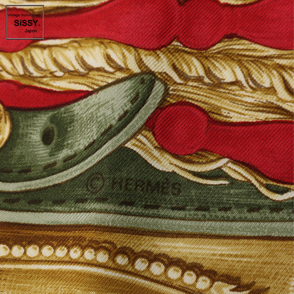 ■エルメス■ スカーフ カレ90 「BRIDE DE COUR」 シルク ブラック マルチカラー 【HERMES】