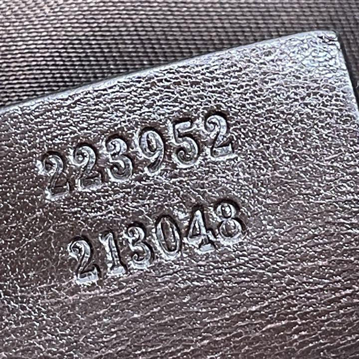 美品♡ グッチ　ワンショルダーバッグ　GG キャンバス　レザー　総柄　ブラウン グッチ GUCCI GG柄 ブラウン GGキャンバス×レザー ワン