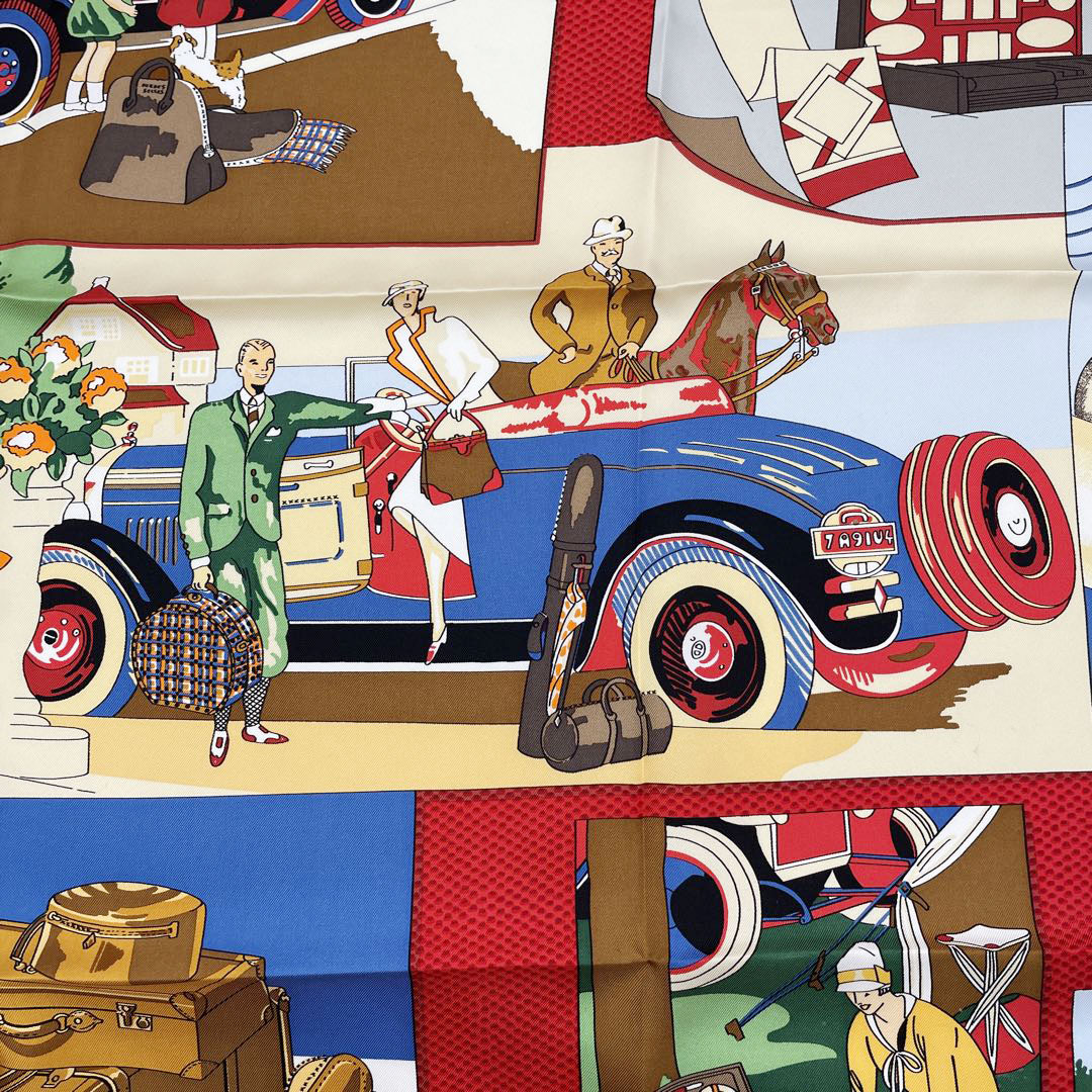 HERMES エルメス スカーフ カレ90 『L Elegance et le Confort