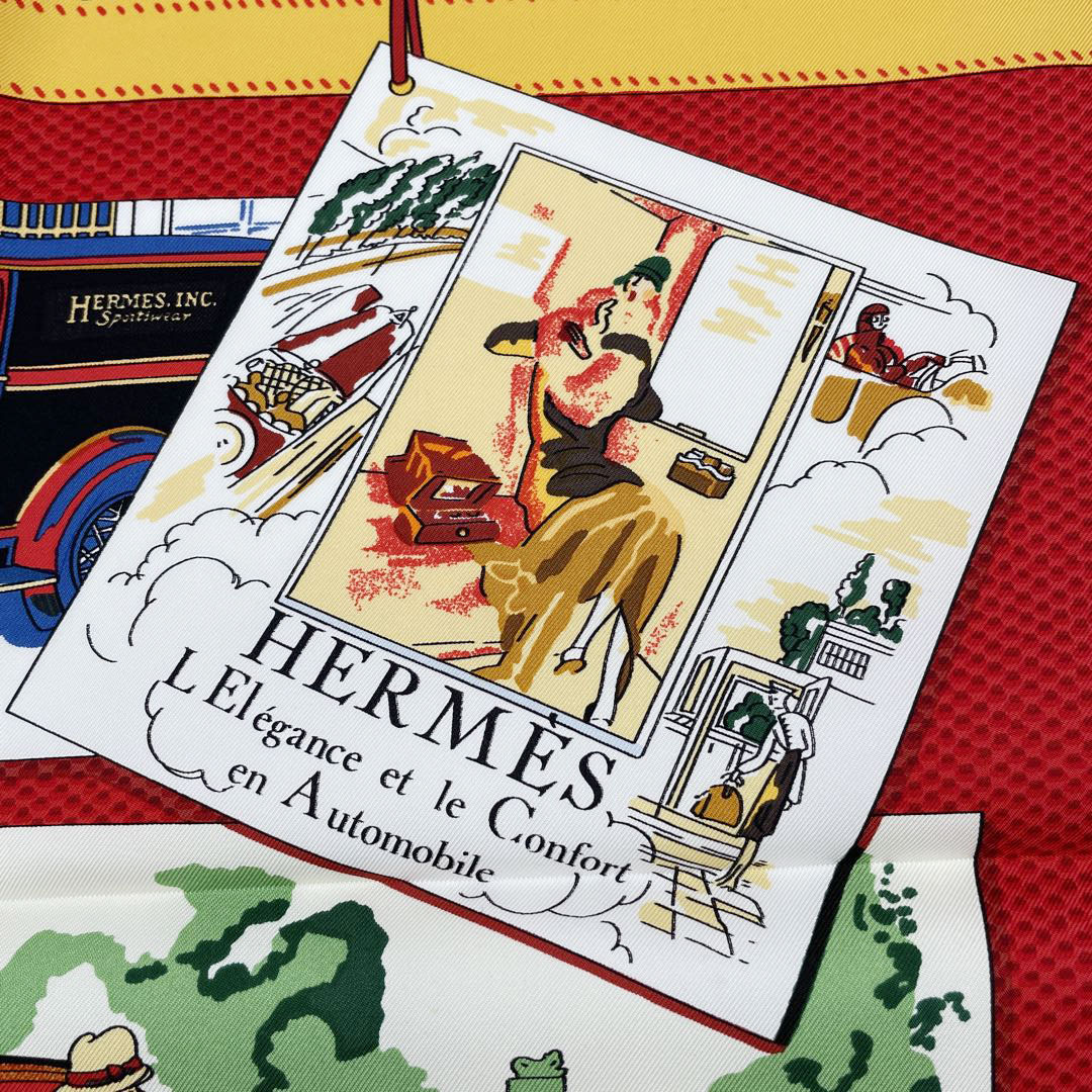 HERMES エルメス スカーフ カレ90 『L Elegance et le Confort