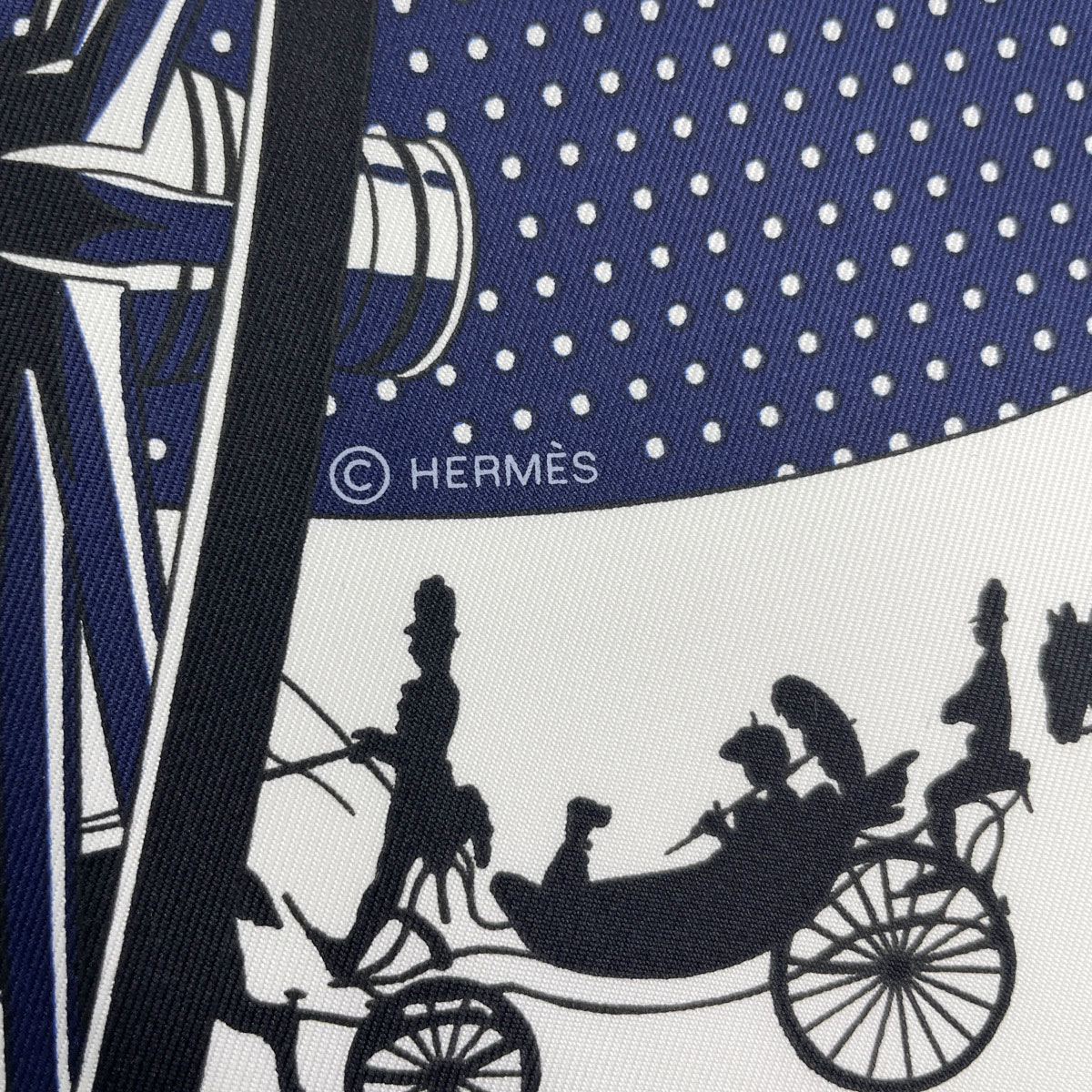 HERMES エルメス スカーフ カレ55 『PARIS QUI ROULE BAMDANA