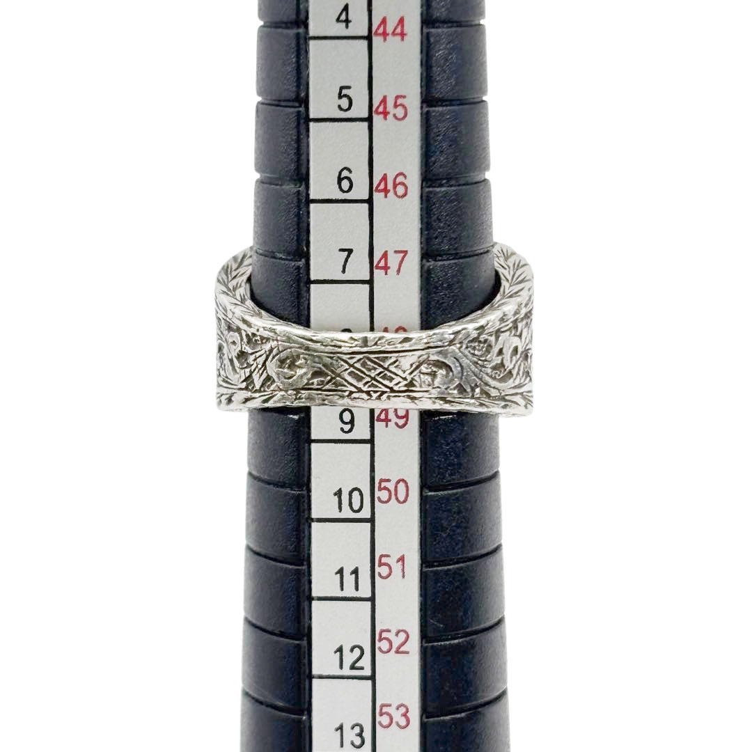 GUCCI グッチ インターロッキングG アラベスクリング 指輪 Ag925 シルバー #9