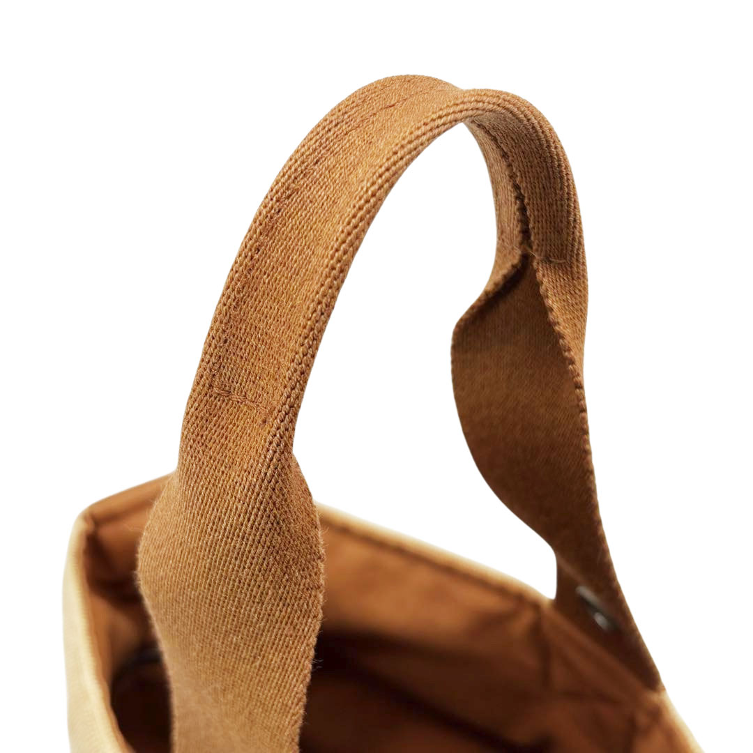 HERMES エルメス ハンドバッグ サクソーMM トワルアッシュ キャンバス ベージュ/ブラウン