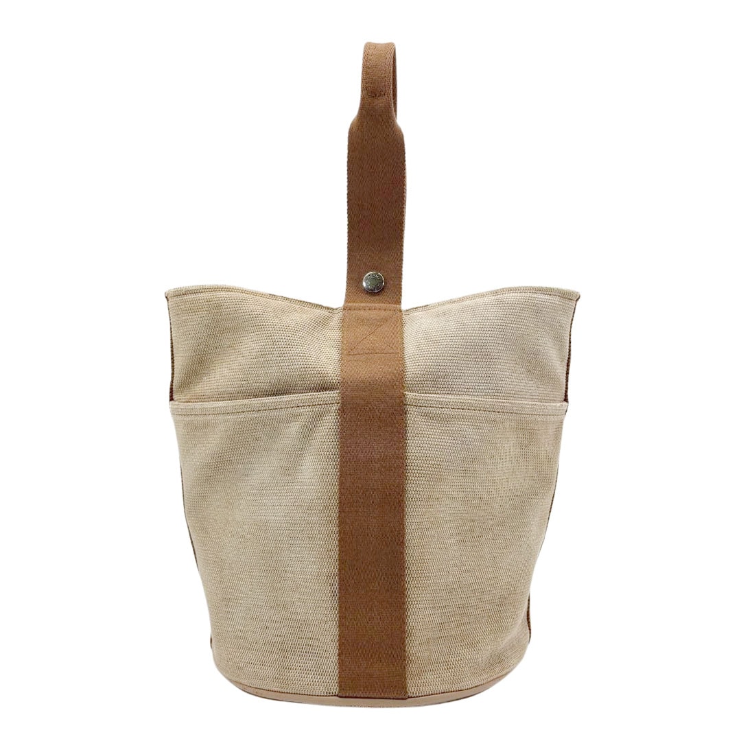 HERMES エルメス ハンドバッグ サクソーMM トワルアッシュ キャンバス