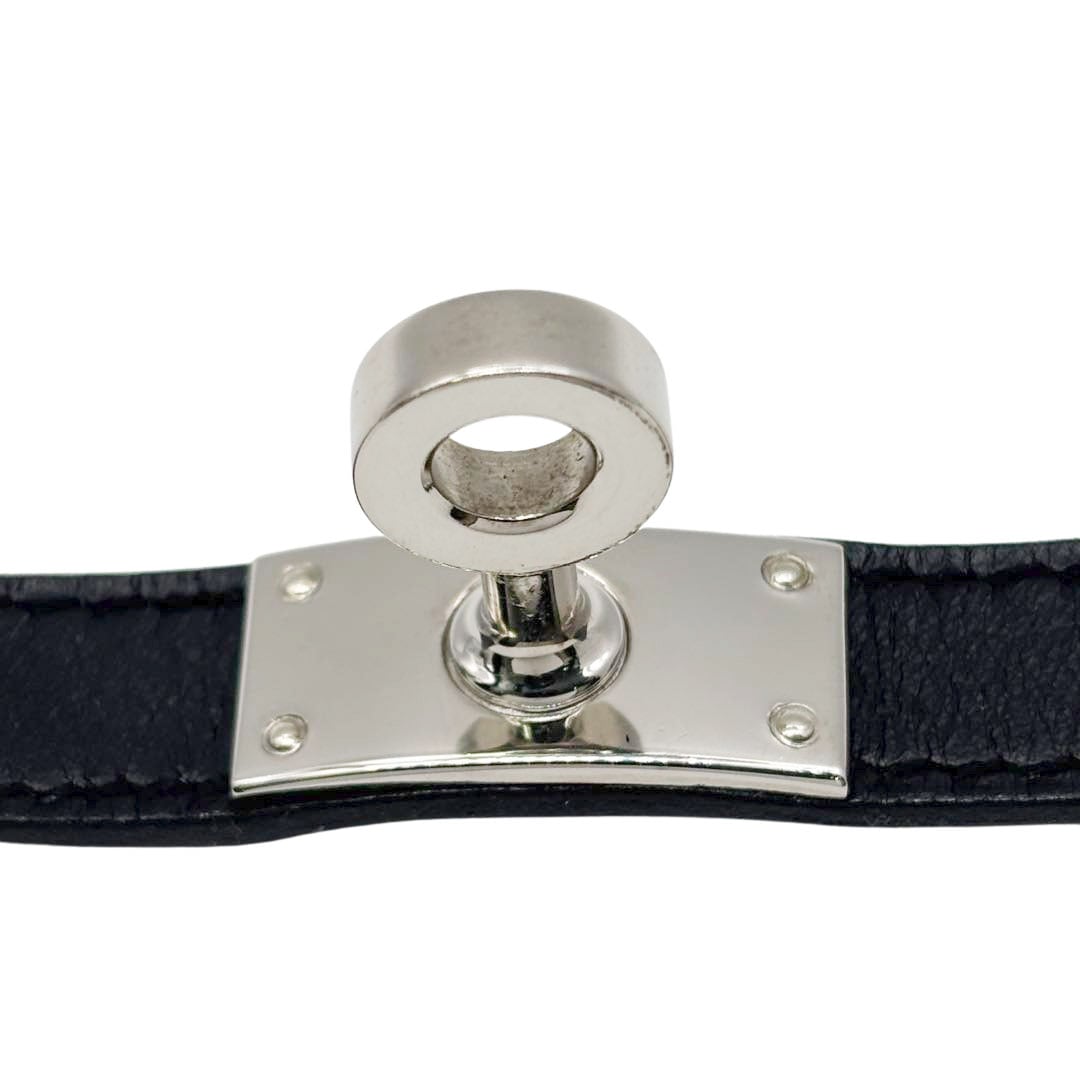 HERMES エルメス レザー ブレスレット ケリー ドゥブルトゥール