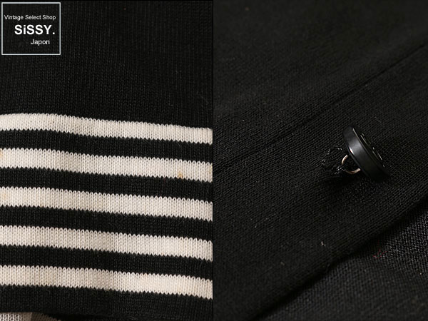 CHANEL シャネル カーディガン コットン100% ブラック ホワイト 44 (L)