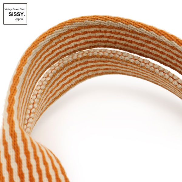 ■エルメス■ ニューフールトゥPM トートバッグ キャンバス オレンジ アイボリー 【HERMES】