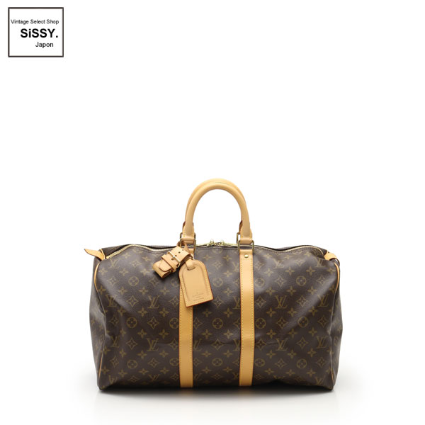 ■ルイヴィトン■ モノグラム キーポル45 ボストンバッグ PVC レザー ブラウン M41428 【LOUIS VUITTON】