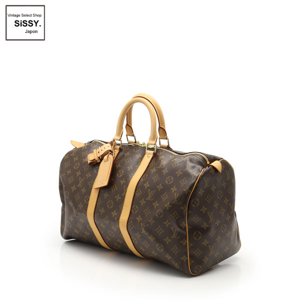 ■ルイヴィトン■ モノグラム キーポル45 ボストンバッグ PVC レザー ブラウン M41428 【LOUIS VUITTON】