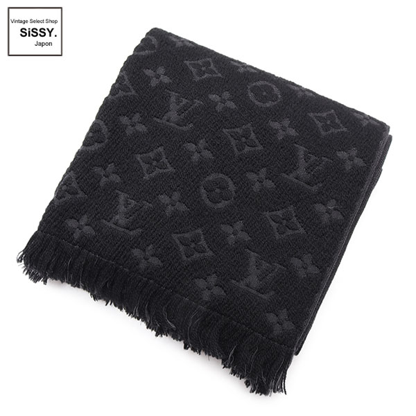 ■ルイヴィトン■ マフラー エシャルプ モノグラムクラシック ウール ノワール（ブラック系） M70520 【LOUIS VUITTON】