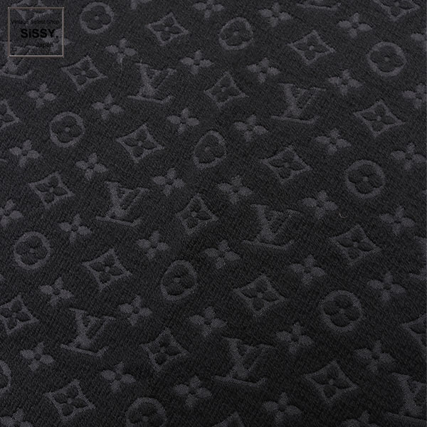 ■ルイヴィトン■ マフラー エシャルプ モノグラムクラシック ウール ノワール（ブラック系） M70520 【LOUIS VUITTON】