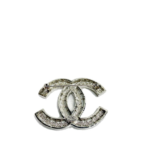 CHANEL ロゴブローチ シルバー □シャネル□ ココマーク ブローチ シルバー 14A 【CHANEL