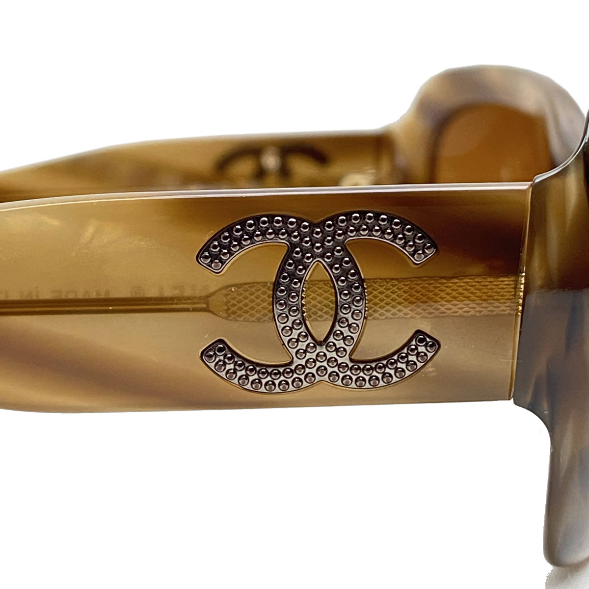 CHANEL シャネル サングラス メタルココマーク ブラウン系 レディース 5102