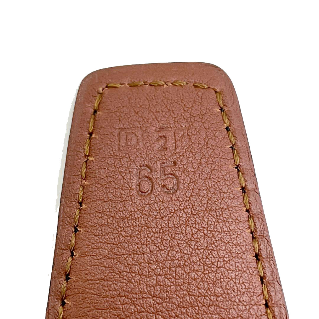 HERMES エルメス コンスタンス Hベルト レザー リバーシブル ブラック/ブラウン シルバー金具 65 □D刻印（2000年製造）