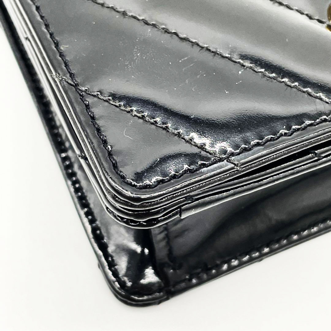 CHANEL シャネル Vステッチ ウエストバッグ ターンロック