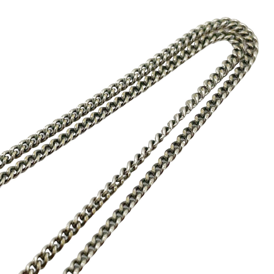 CHANEL シャネル ネックレス ココマーク ラインストーン シルバー B11V