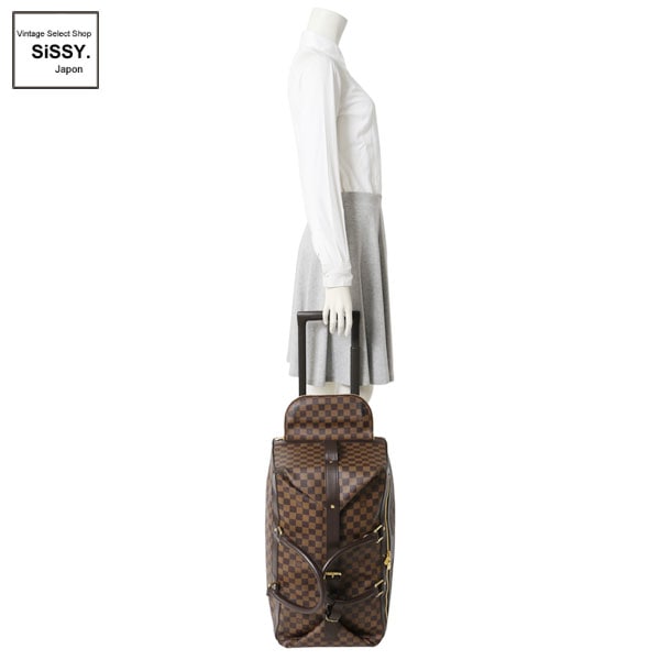 ■ルイヴィトン■ ダミエ エオール50 キャリーケース ボストンバッグ PVC レザー エベヌ ブラウン N23205 【LOUIS VUITTON】