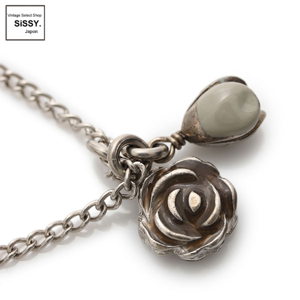 ■シャネル■ ココマーク カメリア ネックレス シルバー ブラック 05A 【CHANEL】
