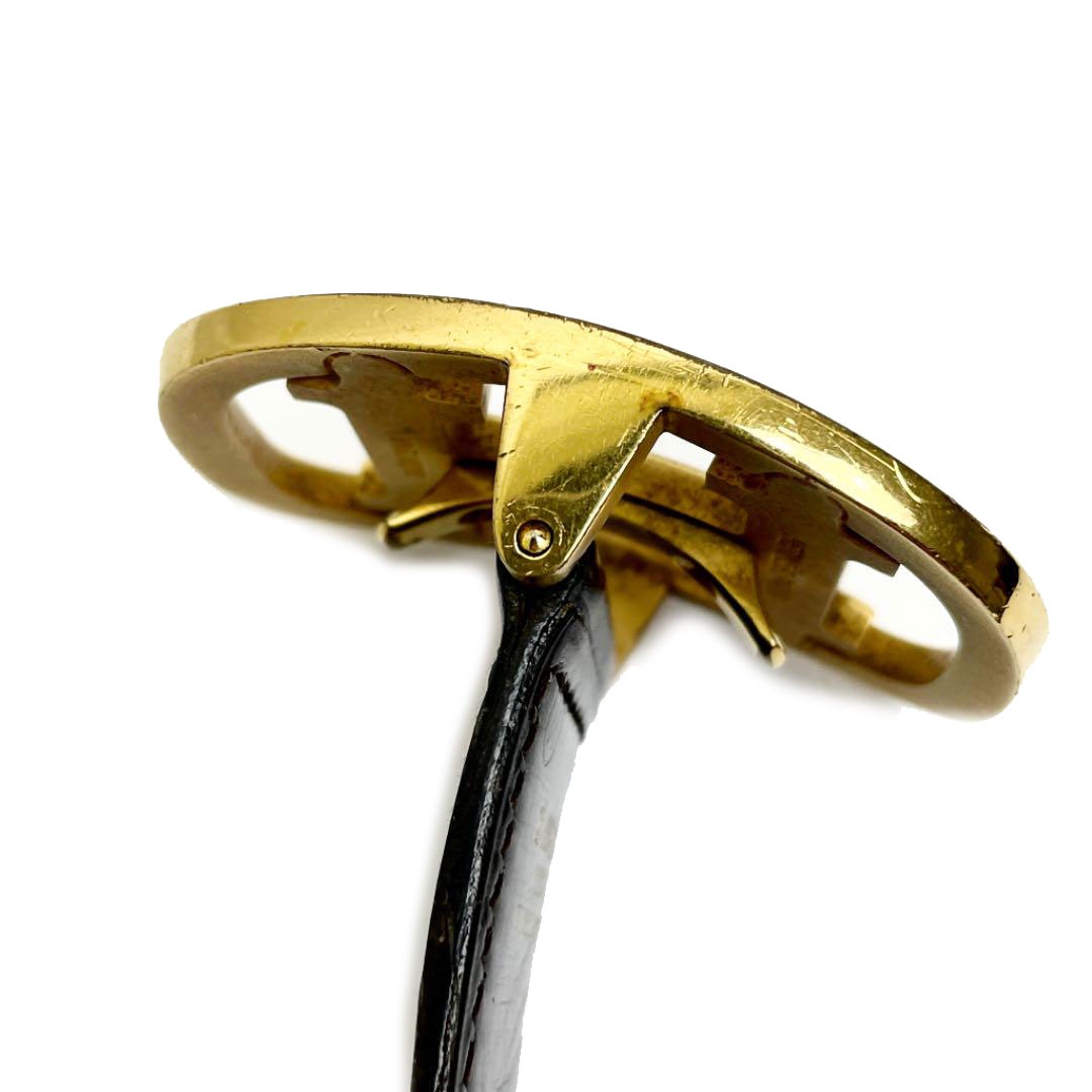 HERMES エルメス コンスタンス Hベルト レザー リバーシブル ブラック/ブラウン ゴールド金具 ヴィンテージ ○M刻印（1983年頃製造）