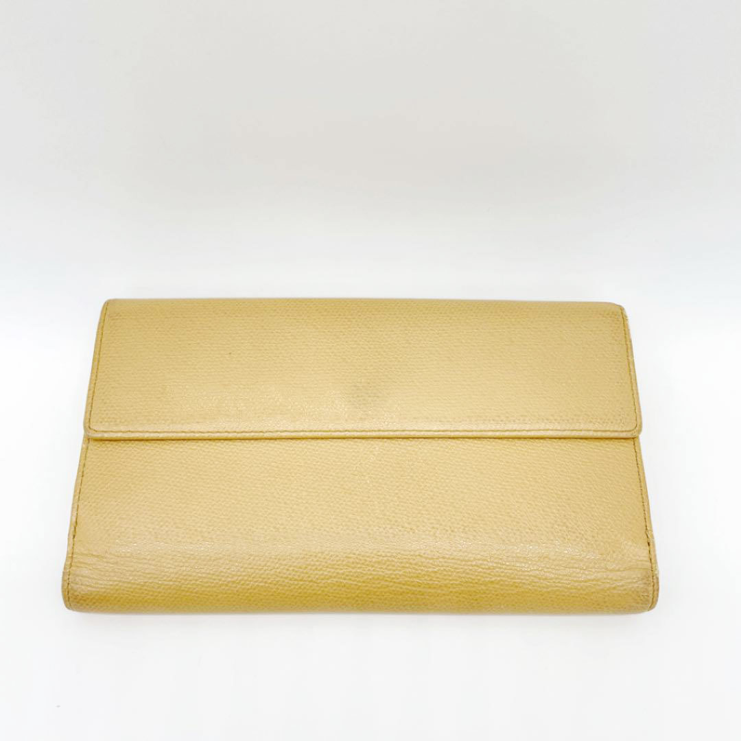 CHANEL シャネル 二つ折り長財布 キャビアスキン ベージュ 10番台