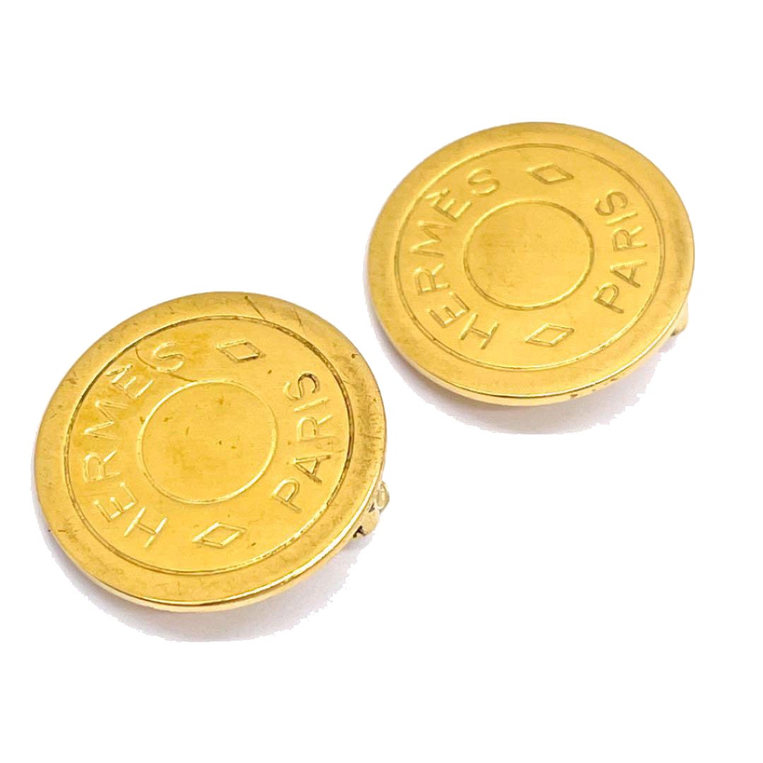 HERMES エルメス イヤリング セリエ メタル ゴールド