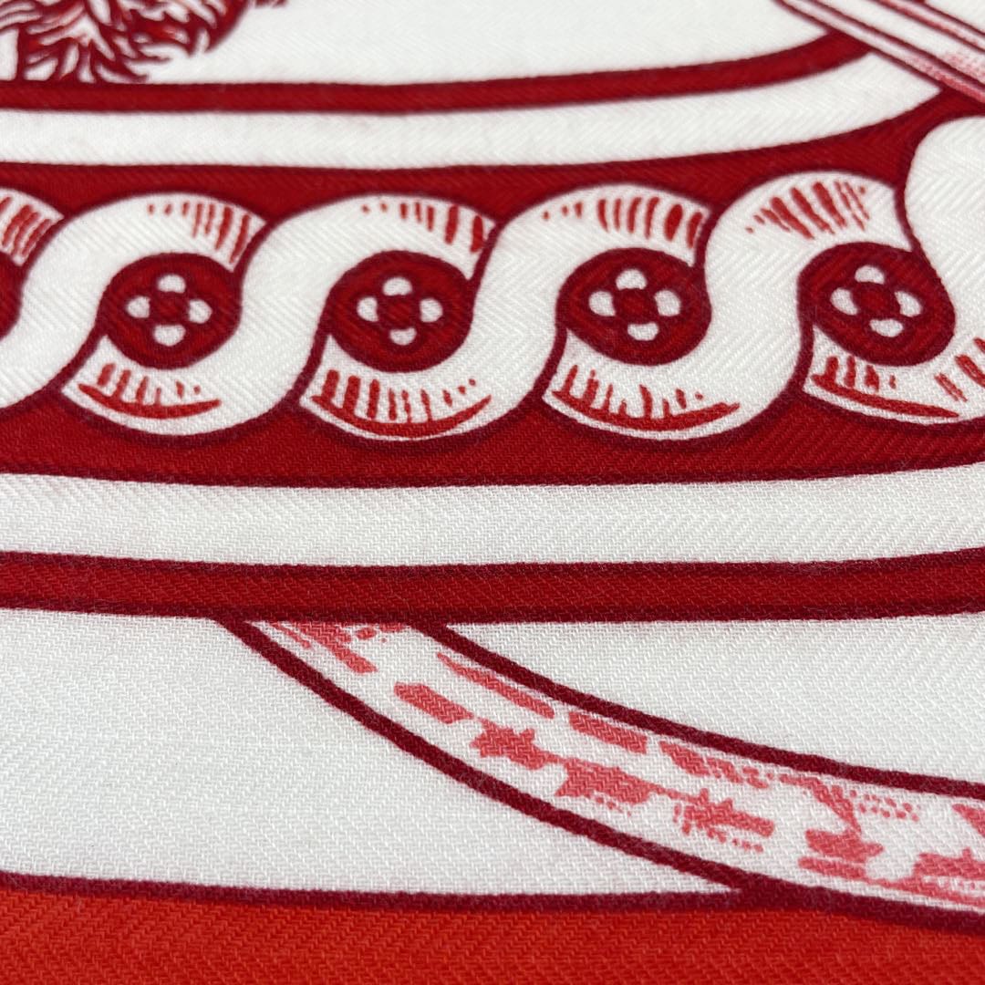 て*ん様 HERMES BRIDE DE COUR スカーフ Hermes Bride de Cour Silk Scarf Navy Vintage 89x85cm F de la