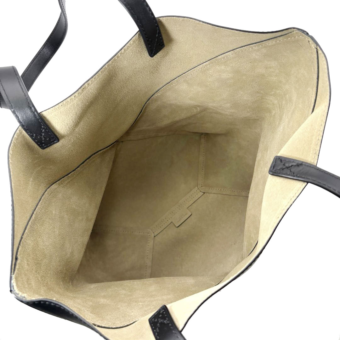 LOEWE ロエベ パズルフォルド トートバッグ ミディアム シャイニーカーフ ブラック A657G50X01