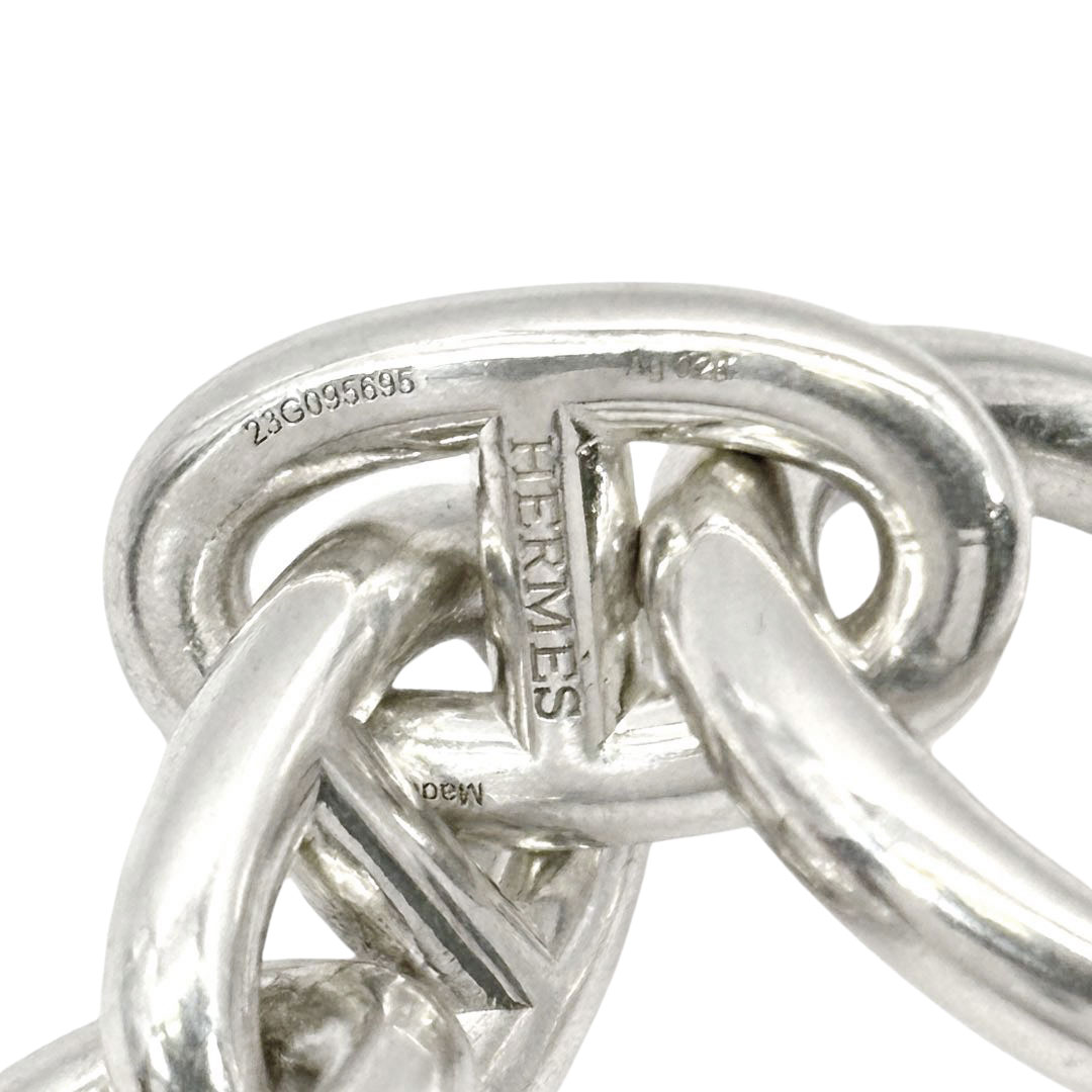 HERMES エルメス ブレスレット シェーヌダンクルMM 15コマ Ag925 シルバー 54.5g