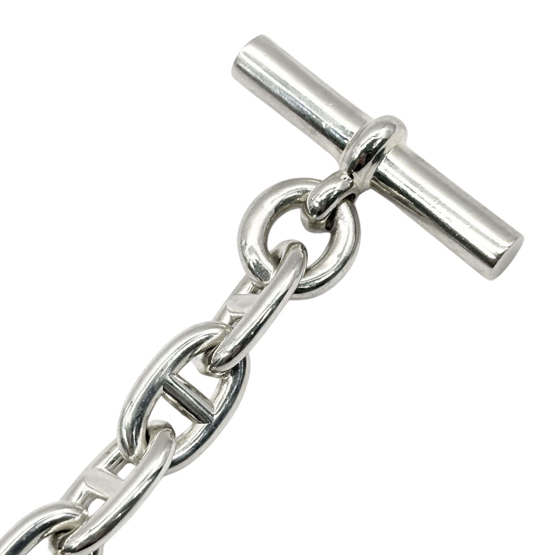 HERMES エルメス ブレスレット シェーヌダンクルMM 15コマ Ag925 シルバー 54.5g