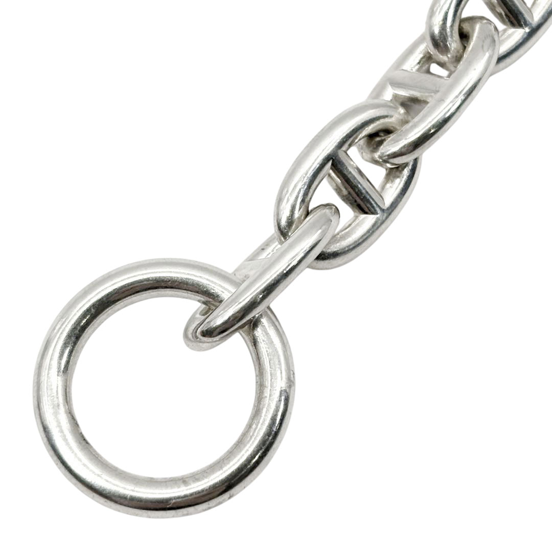 HERMES エルメス ブレスレット シェーヌダンクルMM 15コマ Ag925 シルバー 54.5g