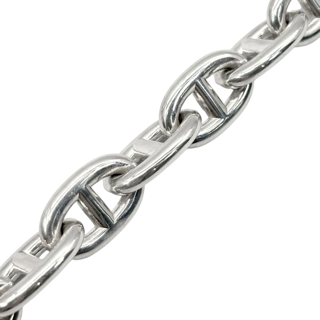 HERMES エルメス ブレスレット シェーヌダンクルMM 15コマ Ag925 シルバー 54.5g