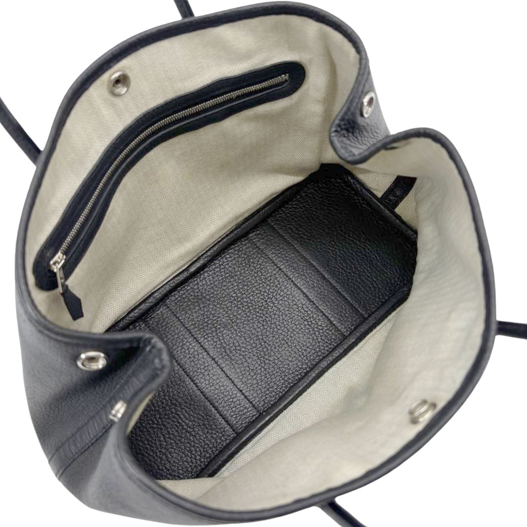 HERMES エルメス トートバッグ ガーデンパーティ30 TPM ネゴンダ ブラック □K刻印