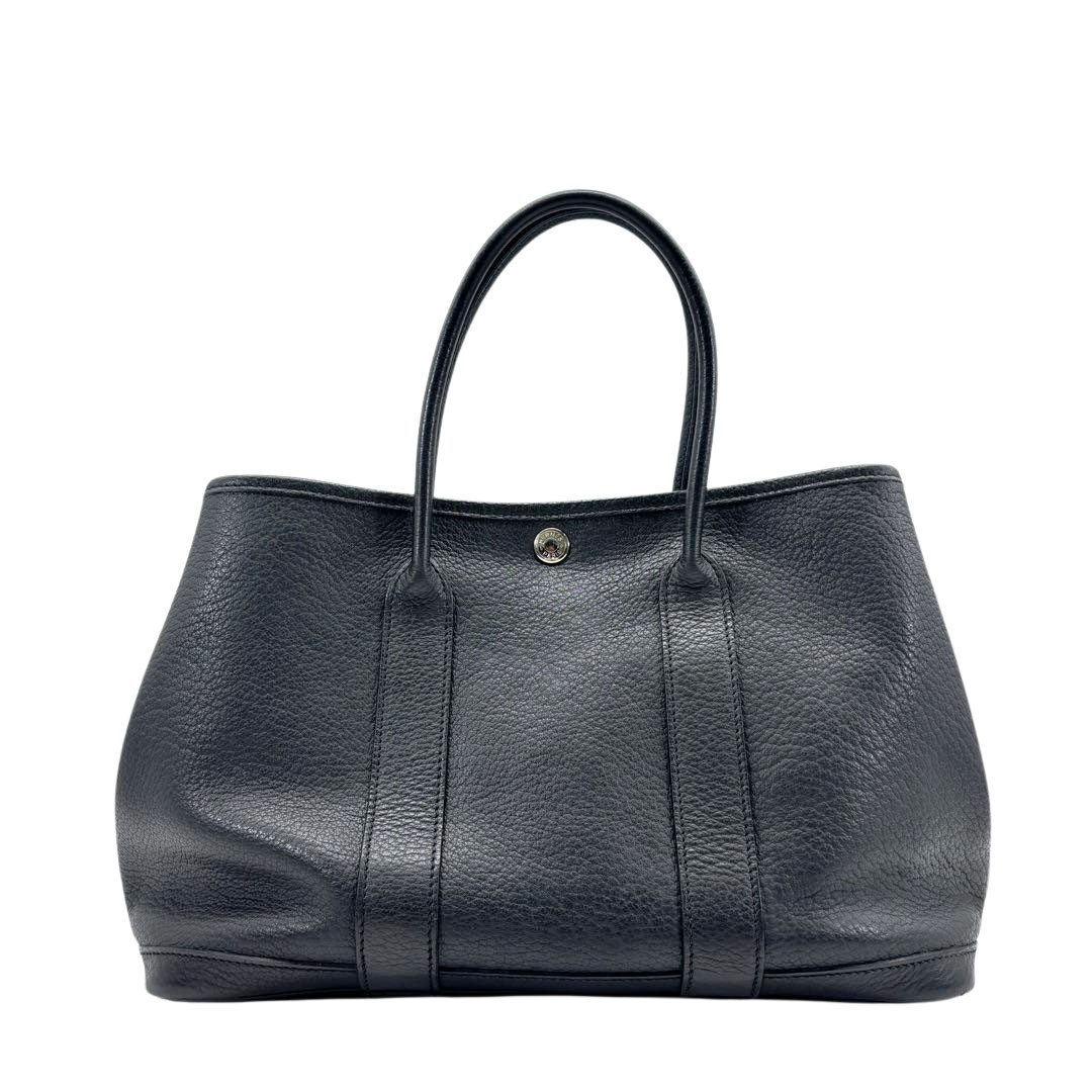 HERMES エルメス トートバッグ ガーデンパーティ30 TPM ネゴンダ ブラック □K刻印