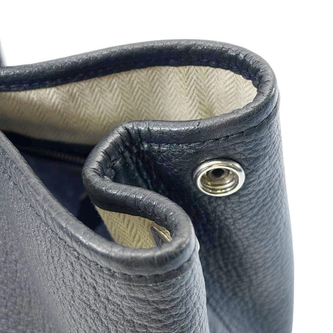 HERMES エルメス トートバッグ ガーデンパーティ30 TPM ネゴンダ ブラック □K刻印