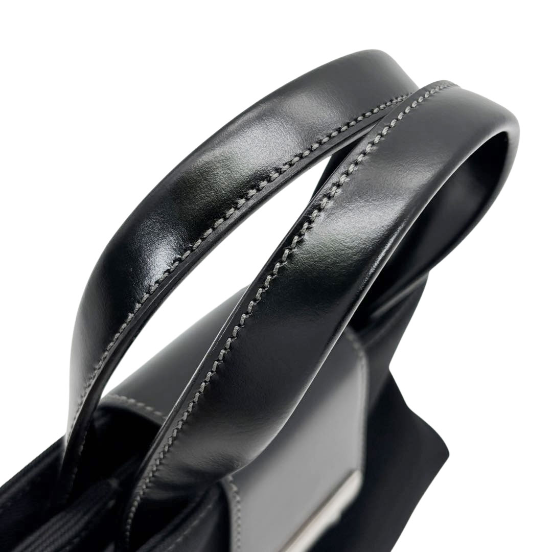 BVLGARI ブルガリ ミニハンドバッグ ナイロン/レザー ブラック