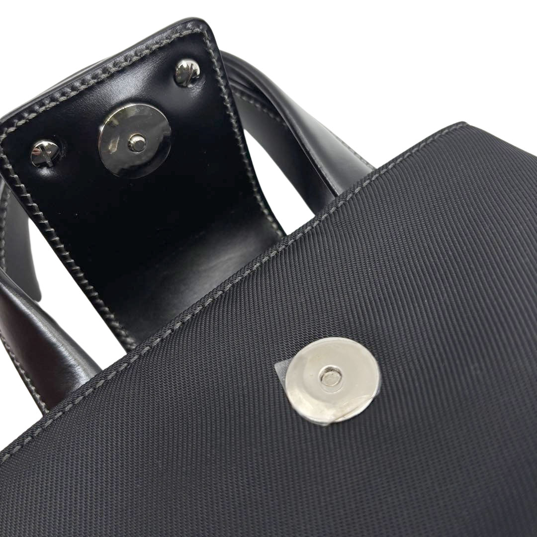 BVLGARI ブルガリ ミニハンドバッグ ナイロン/レザー ブラック