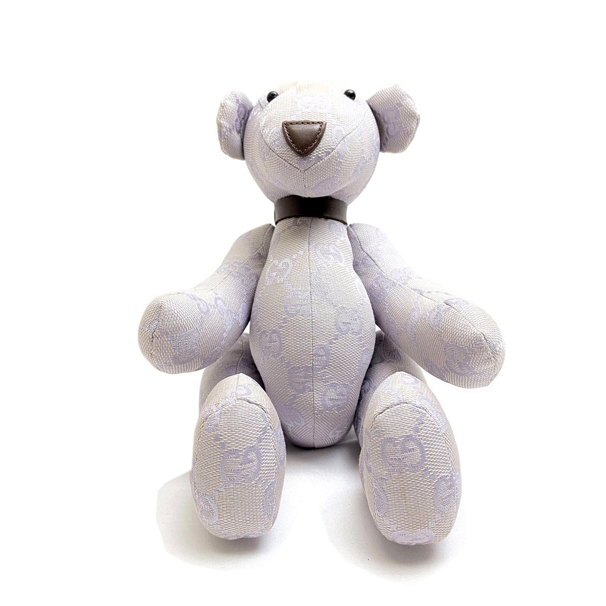 GUCCI グッチ テディーベア ぬいぐるみ 人形 GGキャンバス パープル