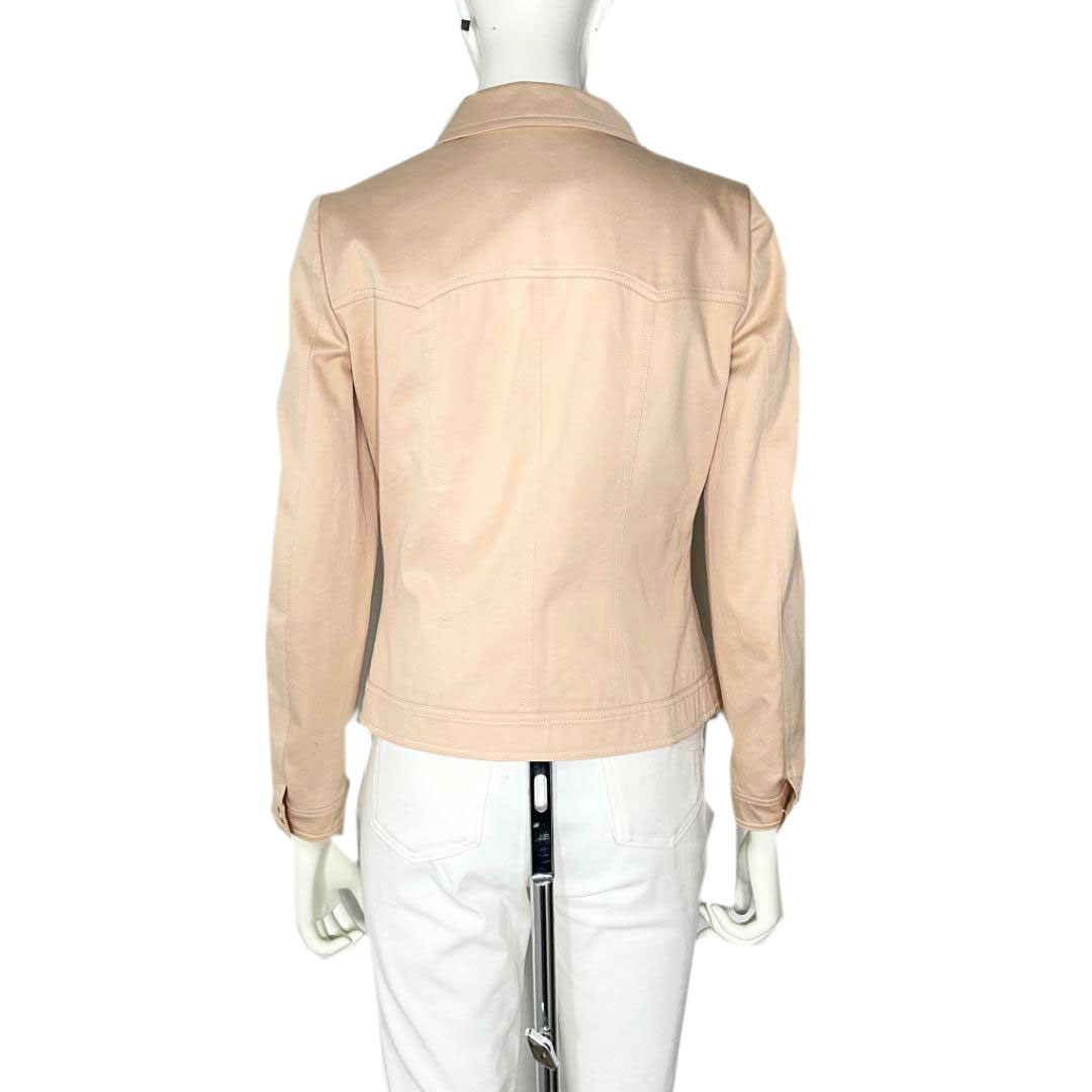 CHANEL シャネル ジャケット コットン ピンクベージュ 02P レディース 38