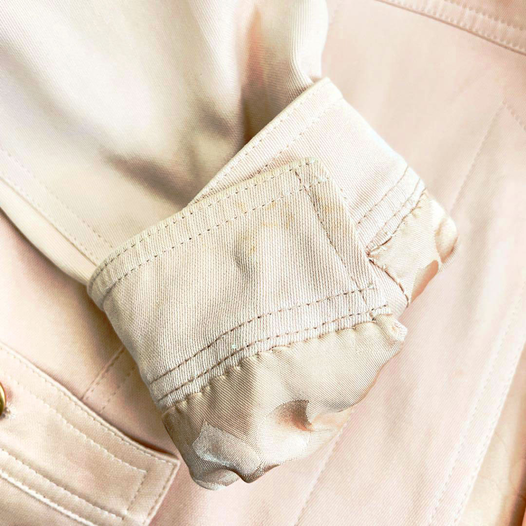 CHANEL シャネル ジャケット コットン ピンクベージュ 02P レディース 38