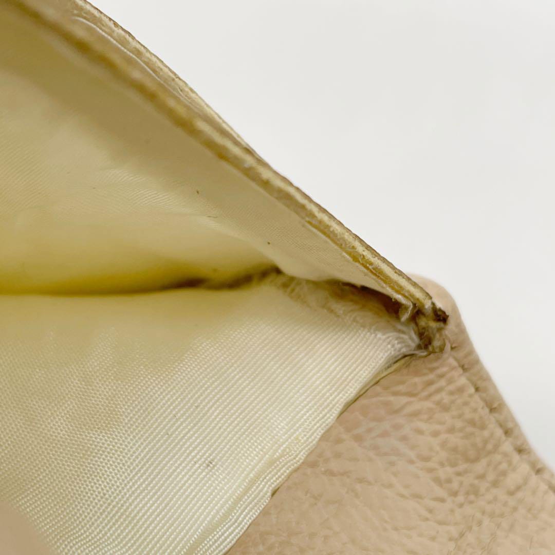 CHANEL シャネル 三つ折り コンパクト財布 ビコローレ ブラック ベージュ 2010年