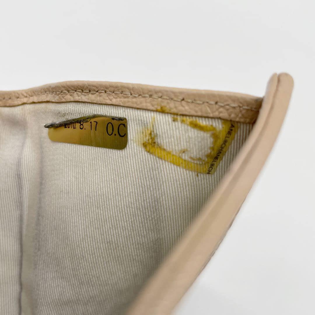 CHANEL シャネル 三つ折り コンパクト財布 ビコローレ ブラック ベージュ 2010年