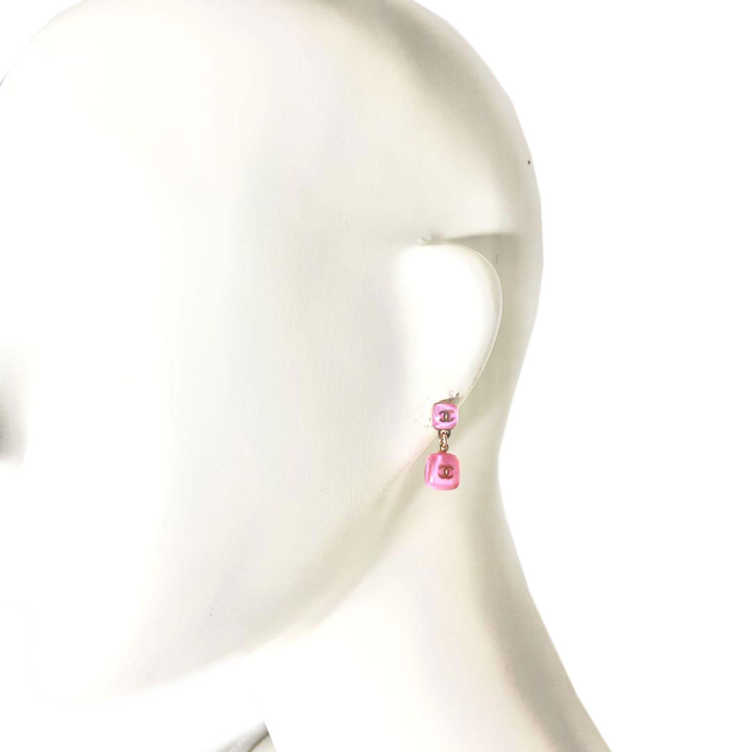 CHANEL シャネル 大きめ ココマーク レジン ピアス ピンク CHANEL シャネル ピアス ココマーク ピンク レジン 06P | アクセサリー