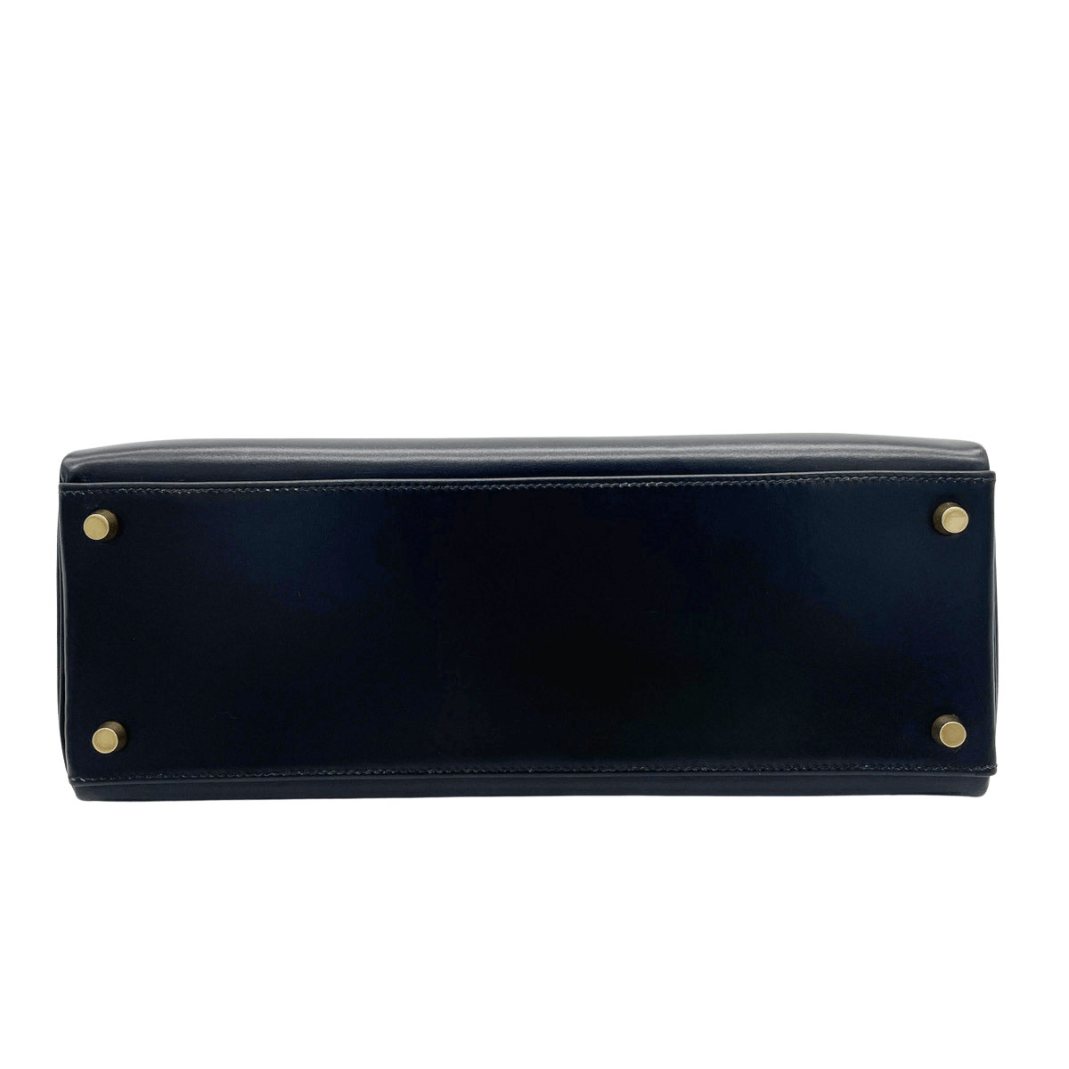 HERMES エルメス ハンドバッグ ケリー32 内縫い ボックスカーフ ブラック ゴールド金具 □E刻印