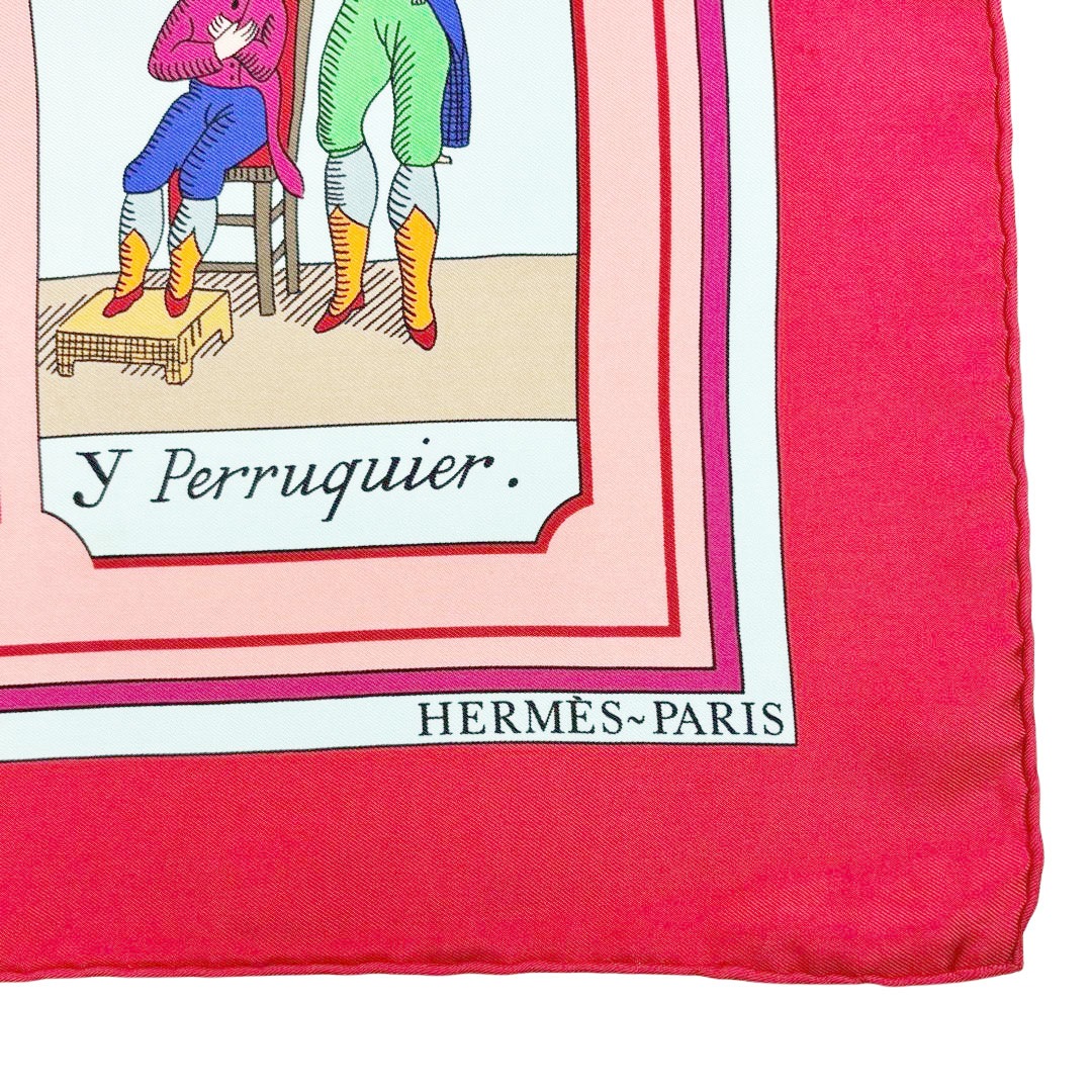 エルメススカーフ カレ90/柄名:仕事のいろは HERMES エルメス カレ90 L`ALPHABET DES METIERS 仕事のいろは