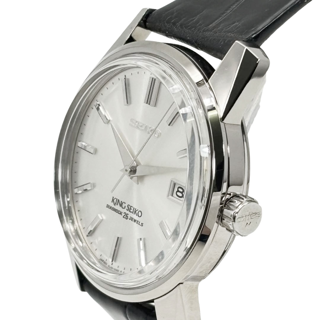 SEIKO キングセイコー メンズ腕時計 創業140周年記念 3000本限定 シルバー AT SS/革 シルバー/ブラック SDKA001