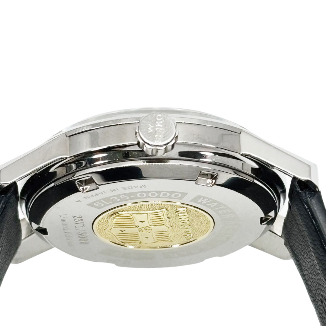 SEIKO キングセイコー メンズ腕時計 創業140周年記念 3000本限定 シルバー AT SS/革 シルバー/ブラック SDKA001