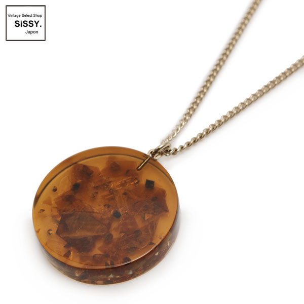 ■シャネル■ ロングネックレス シャンパンゴールド クリアブラウン 12A 【CHANEL】