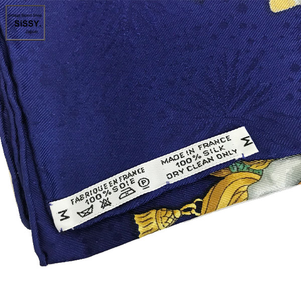 ■エルメス■ スカーフ カレ90 「LUNA PARK」 メリーゴーランド柄 シルク レッド ホワイト ネイビー 【HERMES】