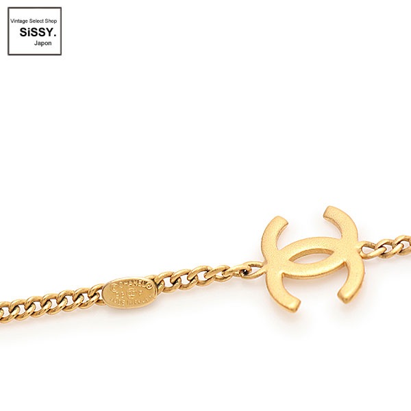 ■シャネル■ ココマーク ネックレス カラーストーン ゴールド ブラー パープル 98P 【CHANEL】